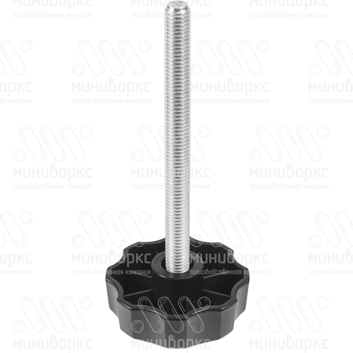 Фиксатор пластиковый с рукояткой m8x125 60 – Ф60М8-125ЧН | картинка 1