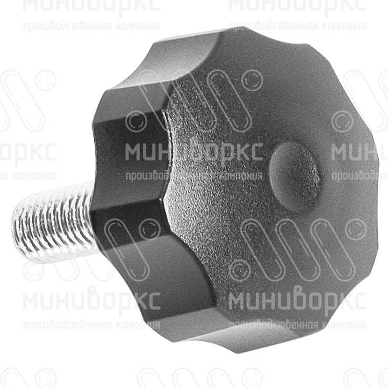 Фиксатор пластиковый с рукояткой m12x10 50 – Ф50М12-10ЧС | картинка 3