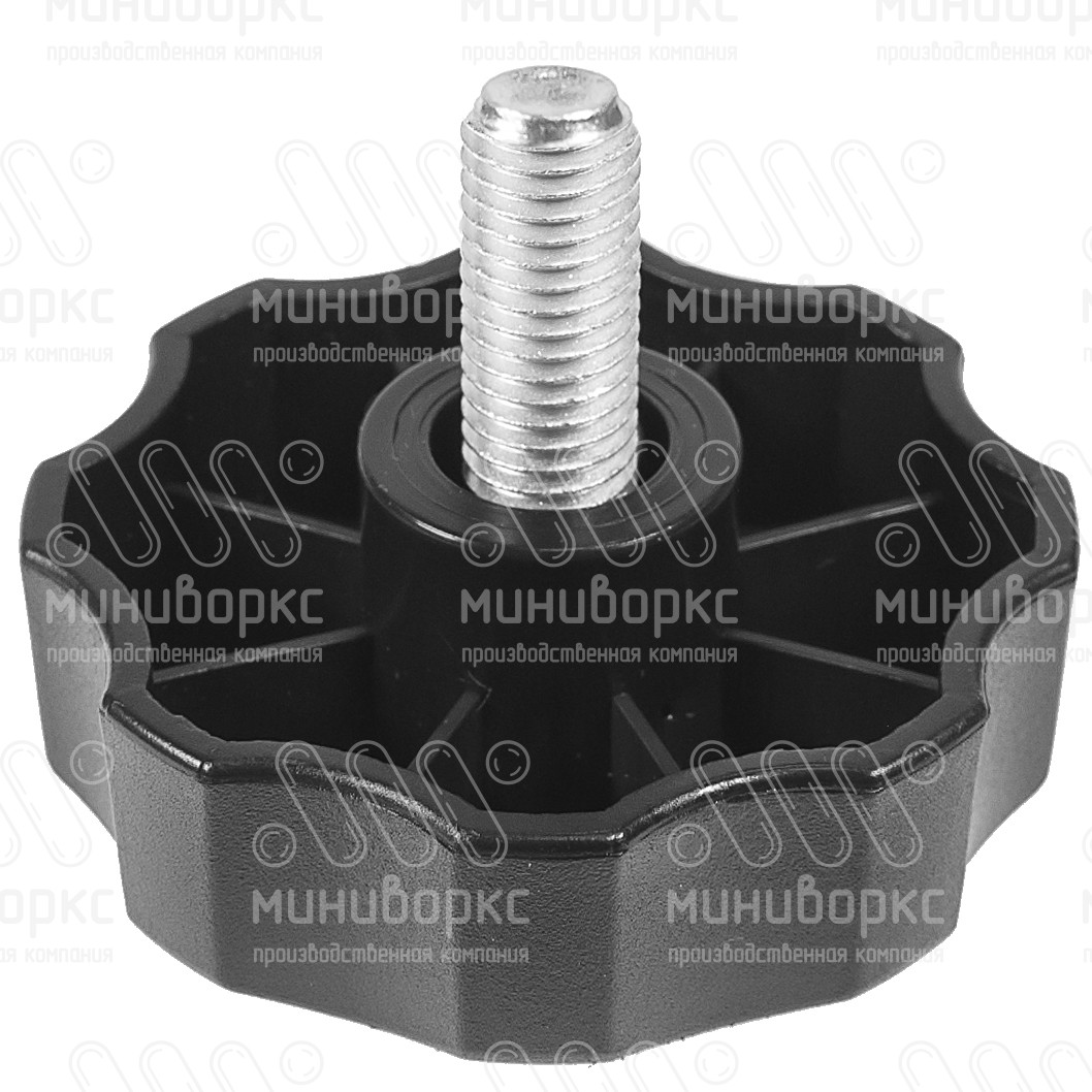 Фиксатор пластиковый с рукояткой m8x25 60 – Ф60М8-25ЧН | картинка 1