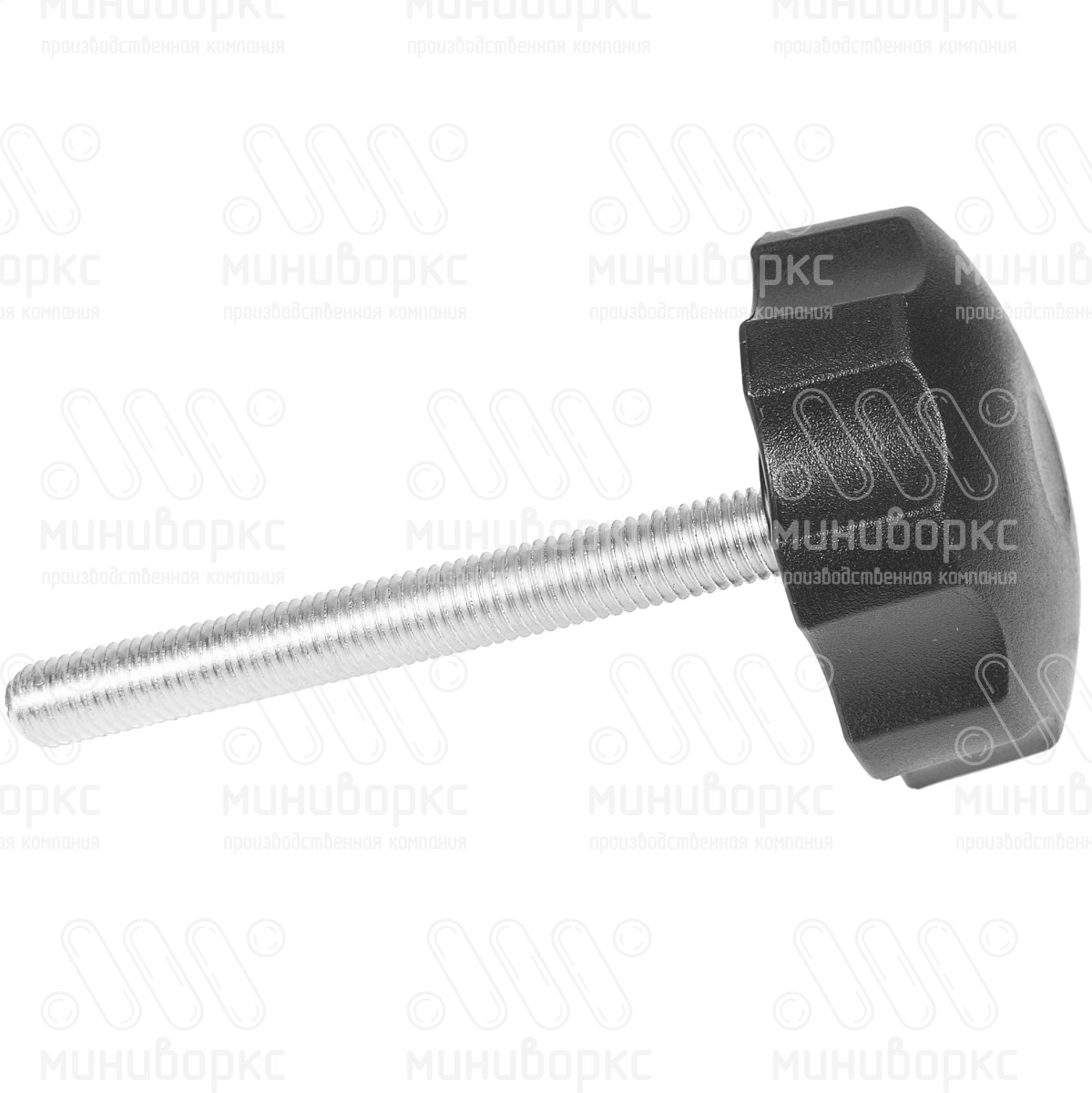 Фиксатор пластиковый с рукояткой m10x90 60 – Ф60М10-90ЧН | картинка 2