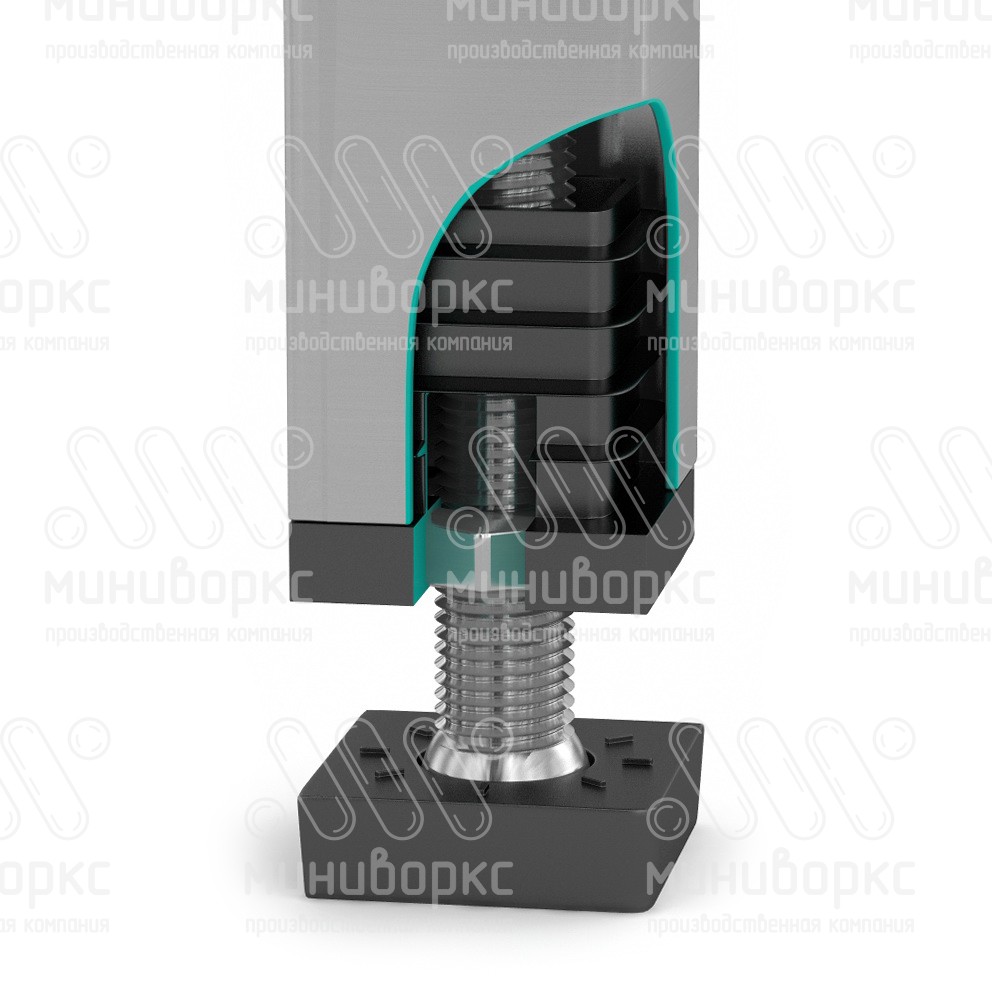 Заглушки квадратные для труб 40x40 – 40-40М8ЧС | картинка 4