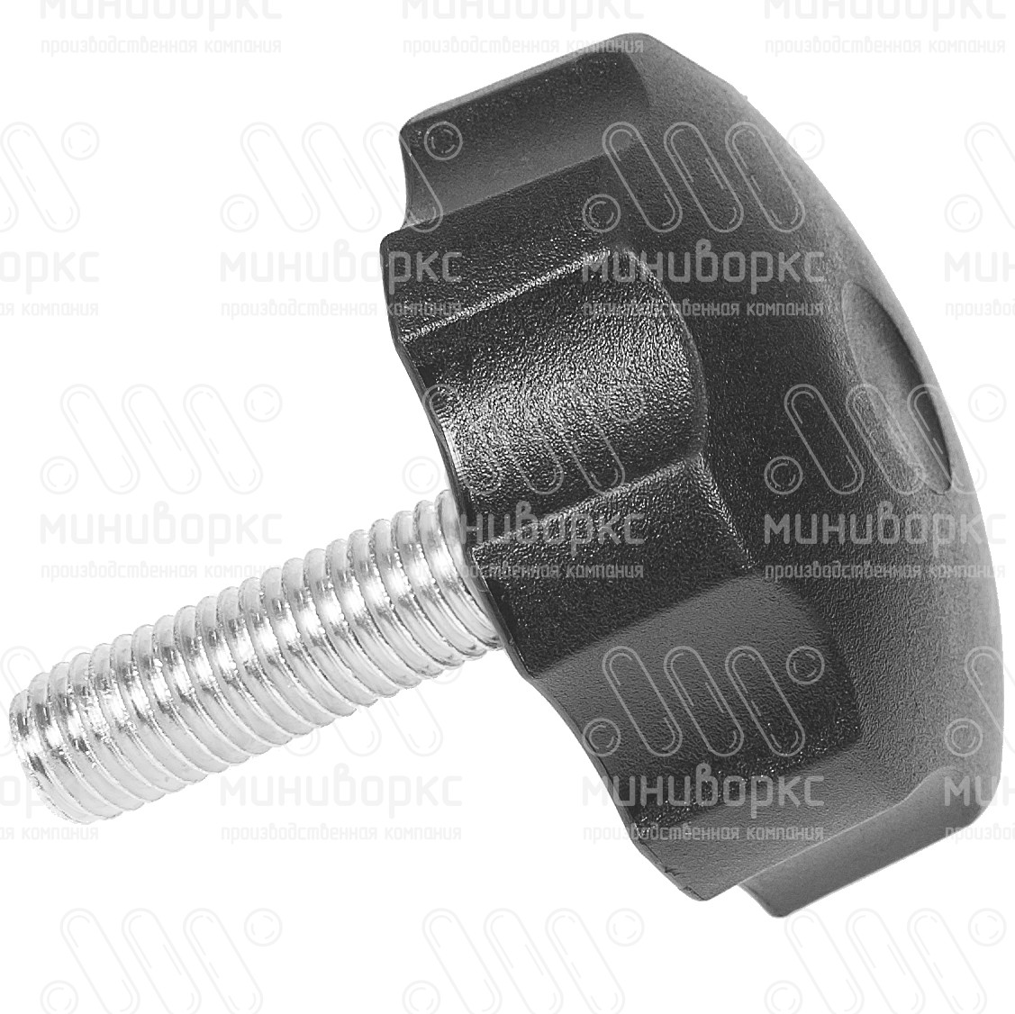 Фиксатор пластиковый с рукояткой m12x40 60 – Ф60М12-40ЧН | картинка 2